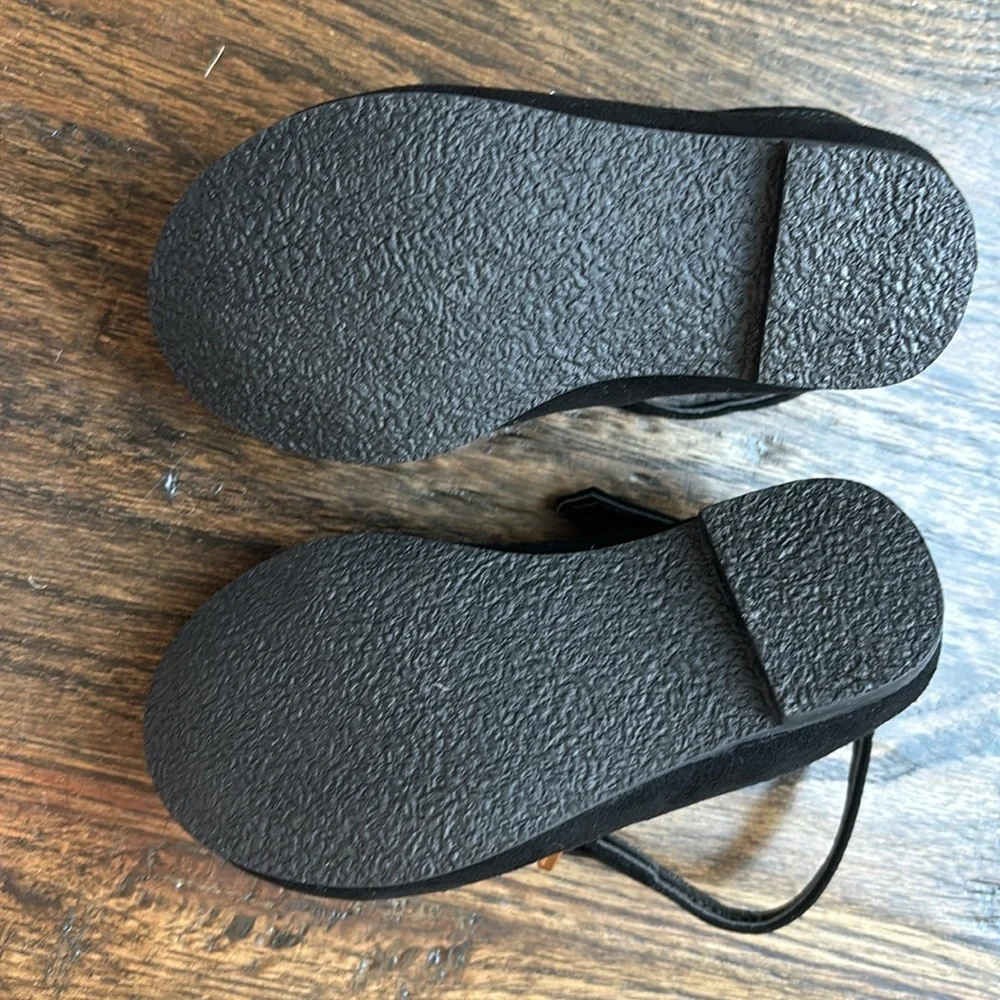 Sophia Webster Mini Bibi Butterfly Flats in Black & Rose Gold